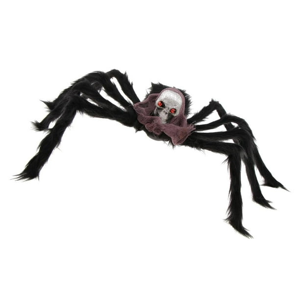 Halloween Skeleton Skull Head Spider Haunted House Decor Creepy Broma ...