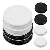 SOPOTUTU Mason Jar Lids 8Pcs Sturdy Jar Lids Iron Food Storage Sealing Can Lids White