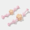 thumbnail image 4 of VETRESKA Cherry Blossom Knot Dog Rope Toys Tug of War Interactive Chew Toys for Aggressive Dog Pink, 4 of 11