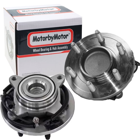 MotorbyMotor (2WD) Front Wheel Hub Bearing Assembly Fit 2007 2008 2009 2010 Lincoln Navigator Ford Expedition Hub Bearing (2 Pack) w/ABS 6 Lugs RWD, Replace 515094