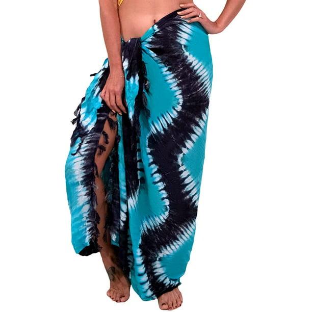 Hawaii Nude Beach Babes - INGEAR Beach Long Batik Sarong Womens Swimsuit Wrap Cover Up Pareo with  Coconut Shell Included - Walmart.com