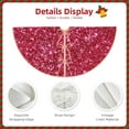 thumbnail image 5 of Kll Pink Glitter Christmas Tree Skirt 36",Party Decorations Farmhouse For Christmas Decorations Holiday Party, 5 of 8