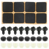 8 Sets License Plate Screw Tag Bolts for Custom Name Caps Black