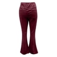 thumbnail image 6 of Wancir Women's Corduroy Flare Pants Elastic Waist Bell Bottom Trousers 2024 Women Fashions, 6 of 6