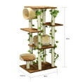 thumbnail image 3 of GO PET CLUB 1-Level 58" Cat Tree with Removable Tunnel, Beige and Brown, 3 of 4