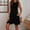 Black, variant on Plus Size Summer Dresses for Women 2026 Solid Color Sleeveless Crew Neck Dress