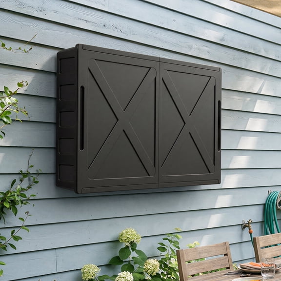 Betisef Outdoor TV Enclosure, 55 inch Outdoor TV Cover Weatherproof,Hard Plastic TV box with Frosted Panel, Adjustable Wall Mount Bracket for Yard/Swimming Pool(36-55inch)