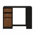 thumbnail image 3 of Pemberly Row Modern Engineered Wood Computer/Study Desk in Espresso, 3 of 6