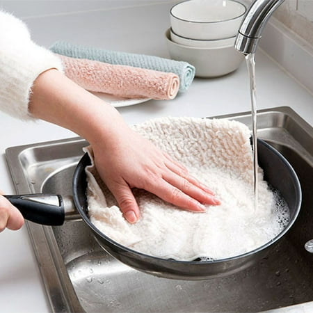 

LASHALL Nonstick Oil Velvet Hand Towel Kitchen Quick-drying Hanging Hand Thickened Towel Beige(Buy 2 Get 1 Free Ship 3)