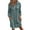 Gray, variant on Womens Cotton Dresses Fall Button Down Lapel Collar Long Sleeve Knee Length Tunic Shirt Midi Dress with Pockets