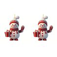 thumbnail image 1 of Muñeco Nieve para Navidad Mini Adornos Colgantes Favores Fiesta (Estilo B), 1 of 4