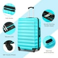 thumbnail image 4 of Gowill 10 Piece Hardside Luggage Set 28/24/20 inch Hardshell Lightweight Spinner Wheels Carry-on and Checked Suitcase with Backpack and 6 Packing Cubes.Blue, 4 of 16