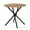 Dark Brown, variant on Homy Casa 31.5 inch Round Dining Table for two, Espresso MDF Top Metal Base, Modern Kitchen Table