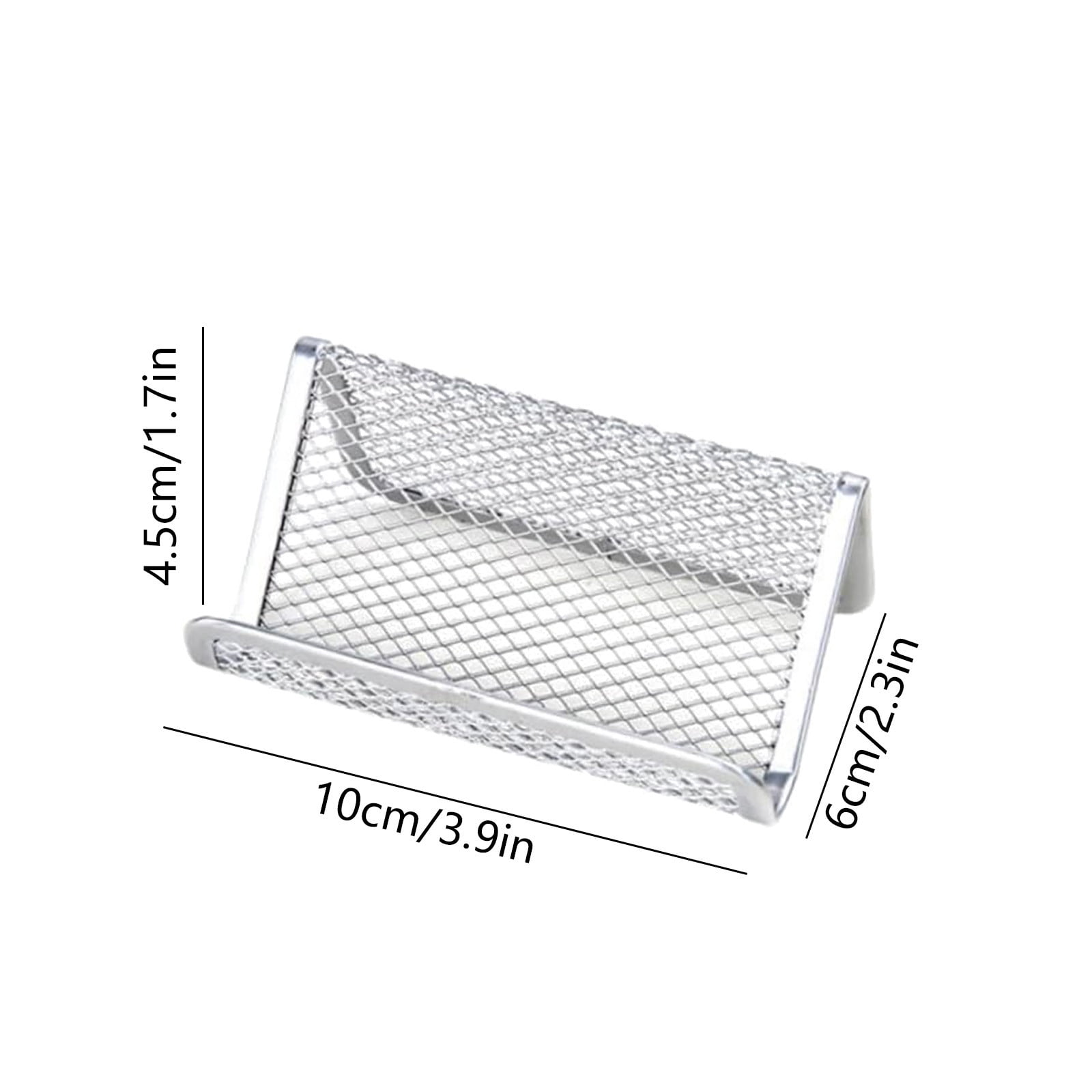 Porte-cartes De Visite En Maille Métallique Noire, Présentoir De Cartes De Visite De Bureau, Boîte De Bureau, étagère De Bureau, Stockage, évaluation