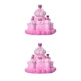 thumbnail image 1 of Kearding Castillo decoración rosa fantasía cuento de hadas resina artesanía ornamento casa de muñecas paisaje paisaje DIY crema Castillo Castillo de crema 2Conjunto, 1 of 6