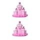 thumbnail image 2 of Bearachild Decoración de castillo, manualidades de cuento de hadas rosa, casa de muñecas, jardinería, decoración del hogar, paisaje, adornos Castillo de crema 2piezas, 2 of 6