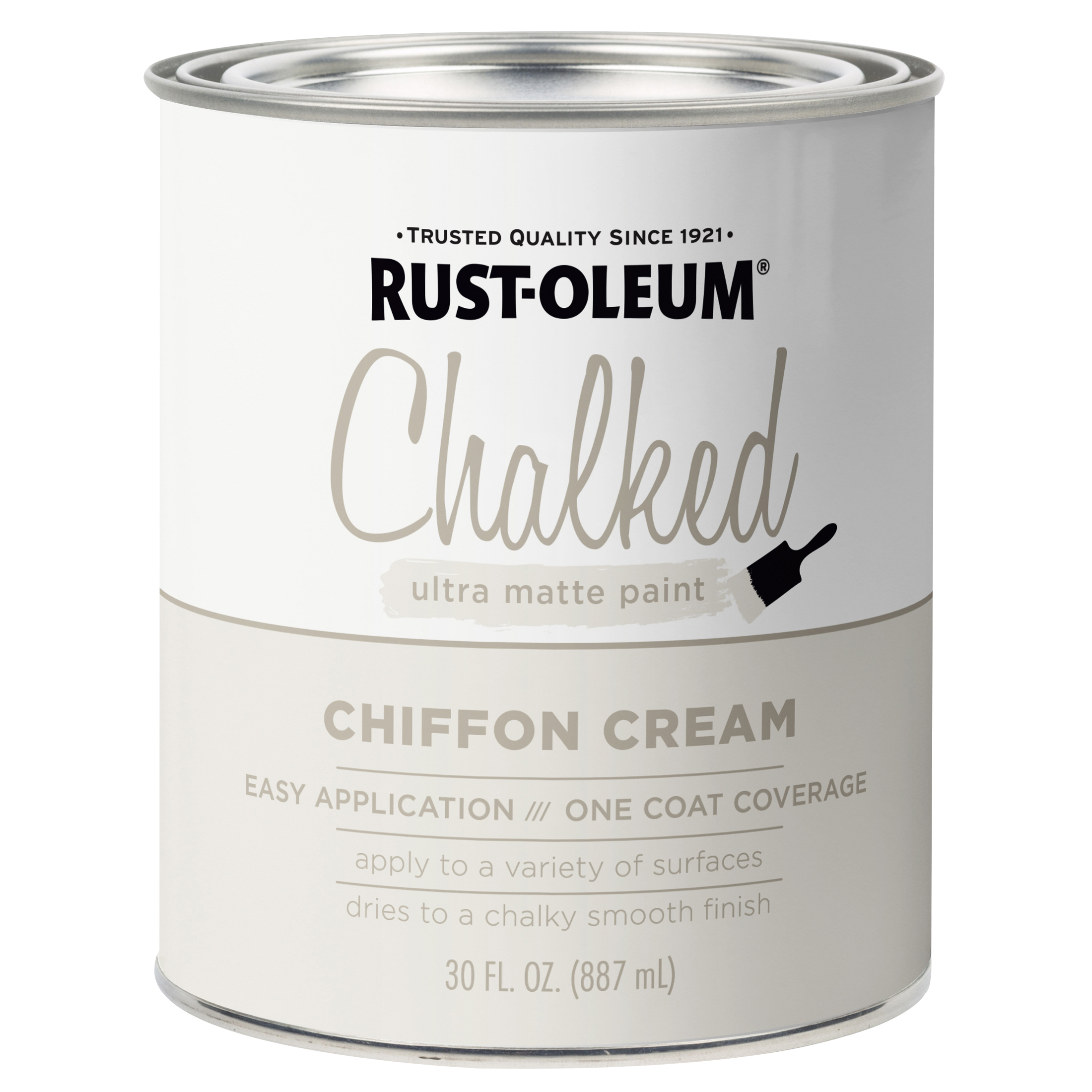 Chiffon Cream, Rust-Oleum Chalked Ultra Matte Paint, Quart - image 3 of 10