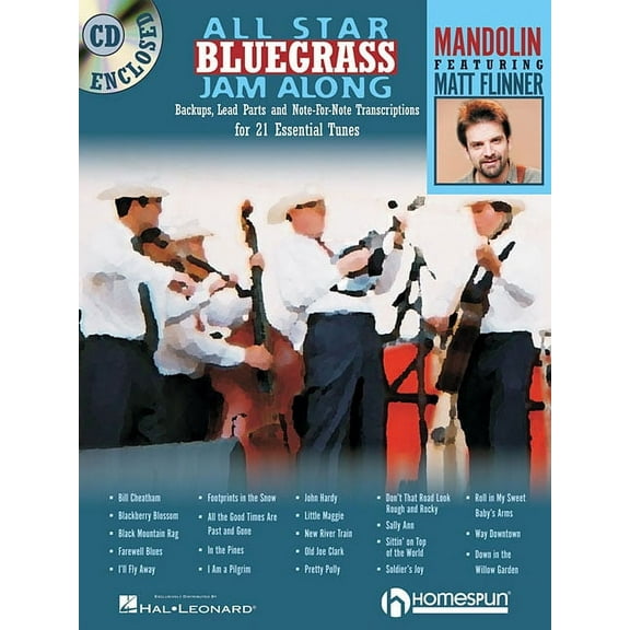 All-Star Bluegrass Jam-Along: For Mandolin : Backups, Lead Parts and Note-for -Note Transcriptions for 21 Essential Tunes