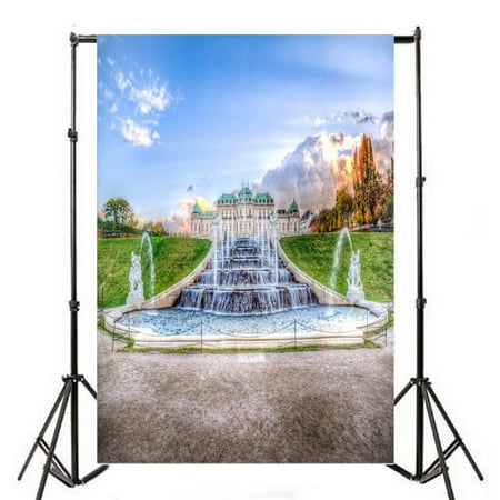 Image of HelloDecor 5x7ft Backdrop Photography Background Fair Tale Dreaming Heaven Wonder European Court Artistic Scenery for Sweet Baby Children Portrait Backdrop Photo Studio Props