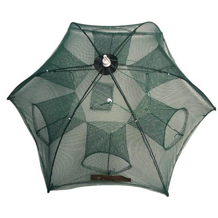 - Bonrich Portable Folded Fishing Net Fish Shrimp Minnow Crayfish Crab Baits Cast Mesh Trap automatic Foldable Fishing Net Portable Nylon Fishing Mesh Net for Fish Shrimp
