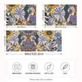 thumbnail image 2 of Yayeee Pillowcase Standard Size Set of 2 Satin Wrinkle Resistant Pillow Case, Purple Flowers, 2 of 8