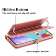thumbnail image 3 of Samsung Galaxy A52 Phone Case, Full Protection Kickstand Wallet Compartments Multi-Function for Samsung Galaxy A52 Phone Case Red, 3 of 6