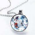 thumbnail image 2 of Lce Hockey Women's Round Glass Pendant Necklace, 2 of 5