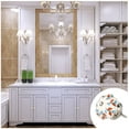 thumbnail image 4 of Unique Bargains Hand Painted Ceramic Door Knobs Box Drawer Wardrobe Cupboard Pull Handles #8 6pcs, 4 of 6