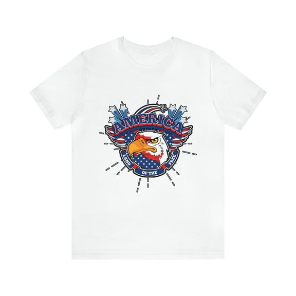 America Land Of The Free Unisex Jersey Short Sleeve Tee Happy July 4th