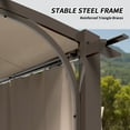 thumbnail image 7 of INTER HUT 11 x 11 Outdoor Steel Pergola with Canopy for Garden, Patio, Backyard, 7 of 7