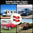 thumbnail image 7 of PAHTTO 4Pack Wheel Chocks, Heavy Duty Wheel Chocks with Rope for Easy Removal, Durable, Non-Slip, Hard Plastic Wheel Chocks for, RV, Camper, Effective in Keeping Your Vehicle in Place, Red, 7 of 7