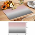 thumbnail image 6 of Pink and Grey Ombre Placemats Set of 6 Gradient Color Place Mats Table Mats Kitchen Dining Home Outdoor Party Table Decoration, 6 of 9