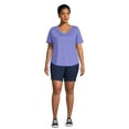 thumbnail image 3 of JMS Just My Size by Hanes Women's Plus Size Pull On Shorts with Pockets, Single and 2-Pack, 9” Inseam, Sizes 0X-4X, 3 of 6