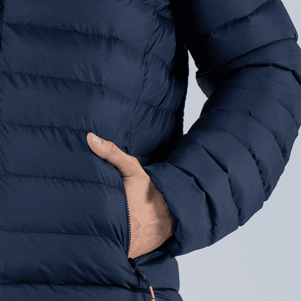 Chamarra Acolchada Impermeable Para Hombre Color Azul Talla Chica Walmart en linea