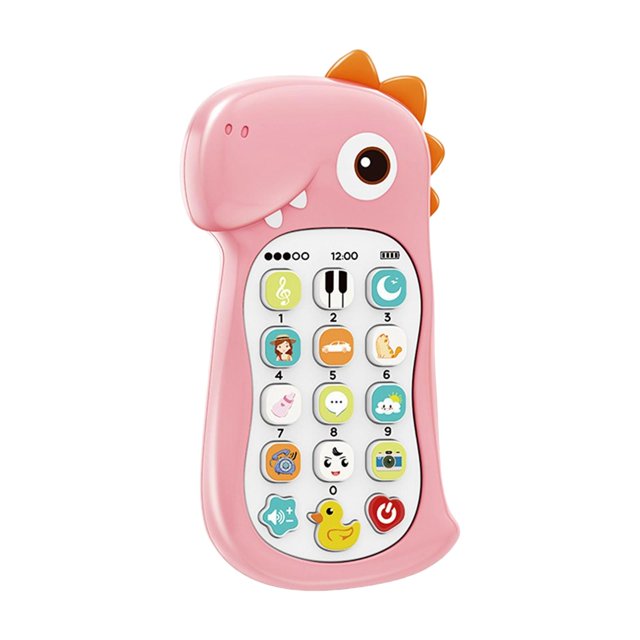 Mini juguete portátil para Teléfono CUTICAT juguete musical de Aprendizaje Rosado