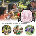 thumbnail image 6 of Jeiento Axolotl Backpack for Girls 8-10 10-12 Elementary School Boobags with Lunch Box Pencil Case Pink Flower Kindergarten Middle School Bag Rucksack for Kids Child Back To School Satchel, 6 of 7