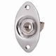 thumbnail image 3 of Oval Indented Jack Output Plate Jackplate And Socket For Mono Electric Guitar, Silver, 3 of 4