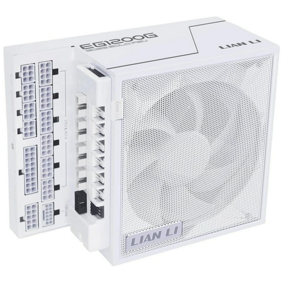 Lian-Li EG1200G EDGE GOLD 1200W 80  Gold Certified Fully Modular ATX PSU with USB Hub, White