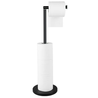 BWE Matte Black Freestanding Single Post Toilet Paper Holder in the Toilet  Paper Holders department at