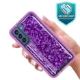 thumbnail image 2 of Samsung Galaxy A73 Case, Rosebono Hybrid Graphic Design Pattern Hard Back Pannel Cover Case For Samsung Galaxy A73 (Purple Shell), 2 of 4