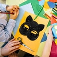 thumbnail image 3 of Máscara de mascarada de gato: 4 piezas Máscara de gato negro Máscara de gato de plástico para fiesta de disfraces de Halloween Máscara de animal de bola de mascarada de cosplay para mujeres y hombres, 3 of 7