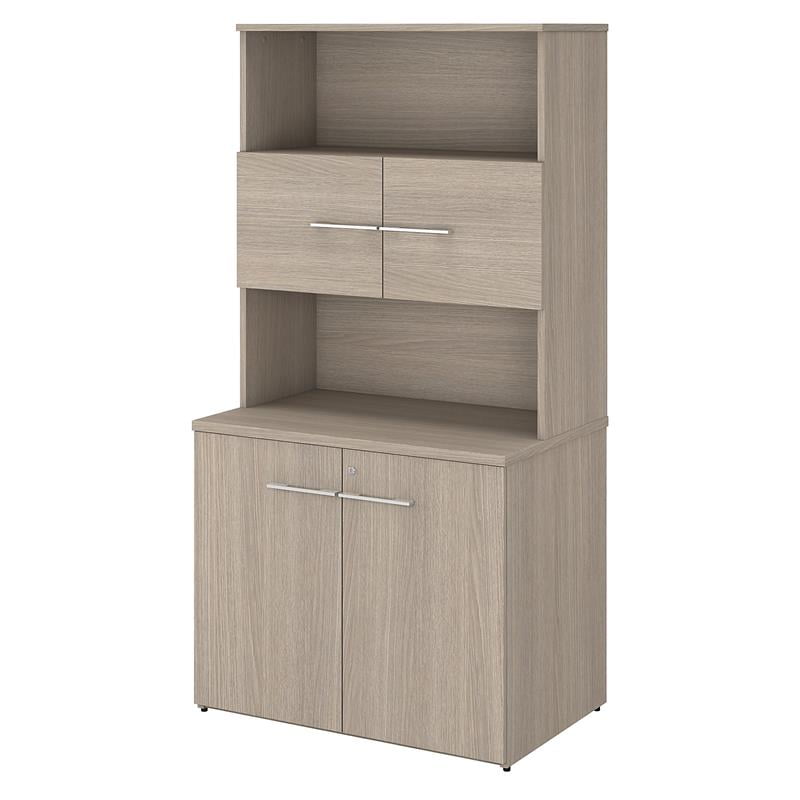 Bush Business Furniture Office 500 Tall Storage with Doors and