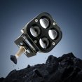 thumbnail image 4 of fastboy Motorcycle Spotlight Dual Color Hi/Low Beam Fog LED Lamps Motorcycle LED Spotlight Easy To Install 3LED, 4 of 6