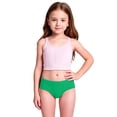 thumbnail image 3 of Glisme Toddler Girls Swimsuits 4-5 Years Solid Color Beach Swim Shorts For Elastic Waist Solid Color Swimwear Bottoms Basic Wear Green, 3 of 9