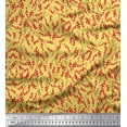 thumbnail image 1 of Soimoi Tissu en Rayonne Baies Rouges Fruits Imprimé Tissu de Couture Yard 42 Pouces de Large, 1 of 1