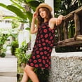 thumbnail image 2 of Gaeub Sexy Red Lips Kiss Print Women's Sleeveless Dresses,Beach Casual Tank Loose Sundress,A Line Beach Dresses with Pockets,Womens Summer Maxi Dress, 2 of 7