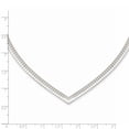 thumbnail image 2 of Collier en Forme de V en Argent Sterling 925 Cubetto 4mm 17 Pouces, 2 of 3