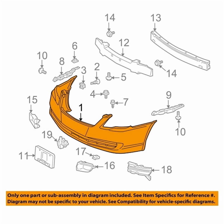 Dryowre Bumper Cover 2pcs Front & Rear Primed