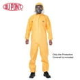 thumbnail image 3 of yeacher DuPont Tychem 2000 Chemical Resistant Coverall, XXL Size, EN14126 Certified, Anti-Static, Acid & Alkali Protection, Industrial Use, Yellow Polyethylene Suit, 3 of 6