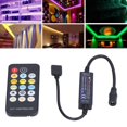 thumbnail image 4 of Contrôleur LED, Variateur Réglable 3 Modes de Température de Couleur 17 Touches Télécommande Plastique Mini pour Bar, 4 of 8